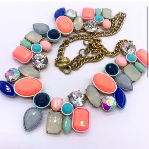 J. Crew Neon Brulee Necklace